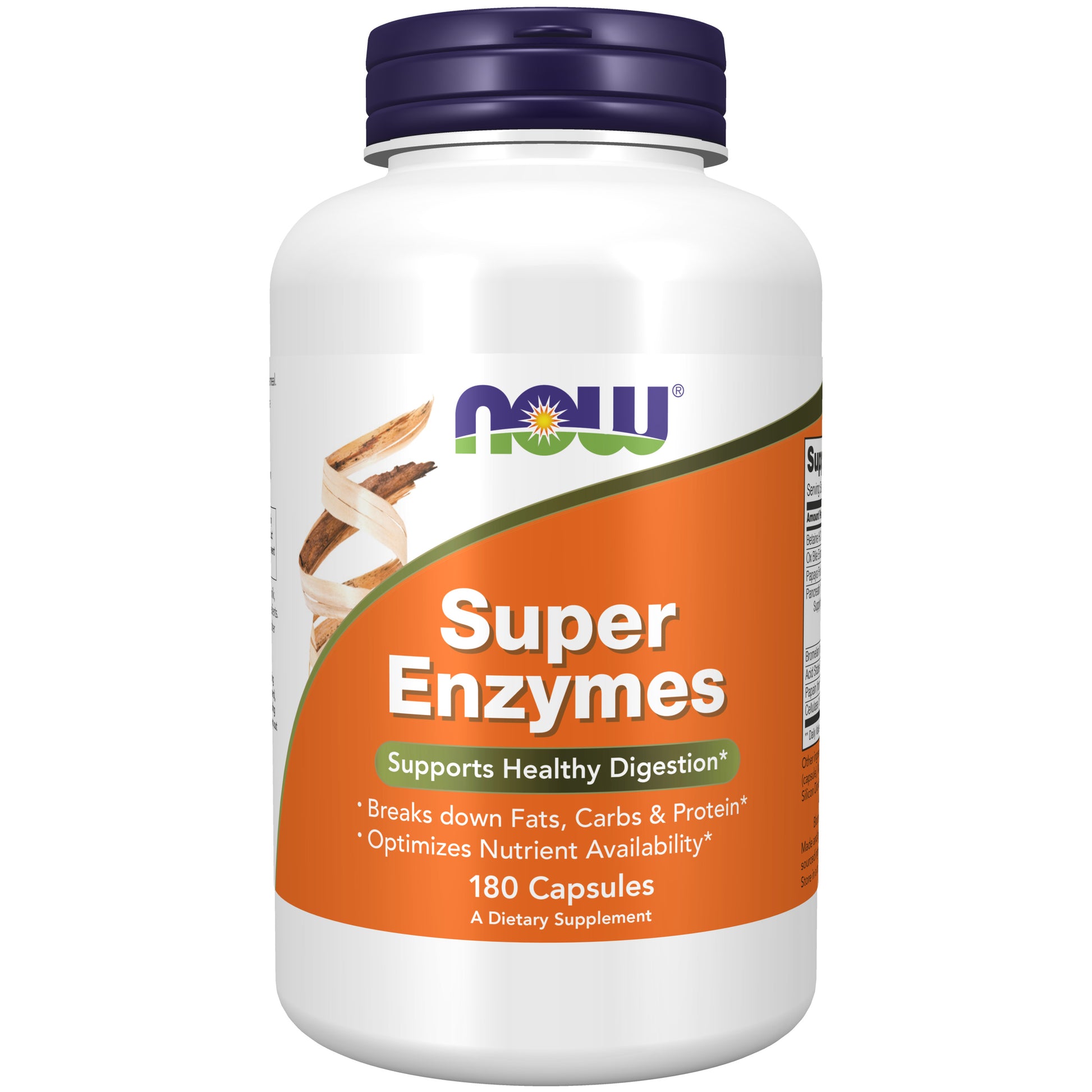 now - super enzymes - 180 capsules