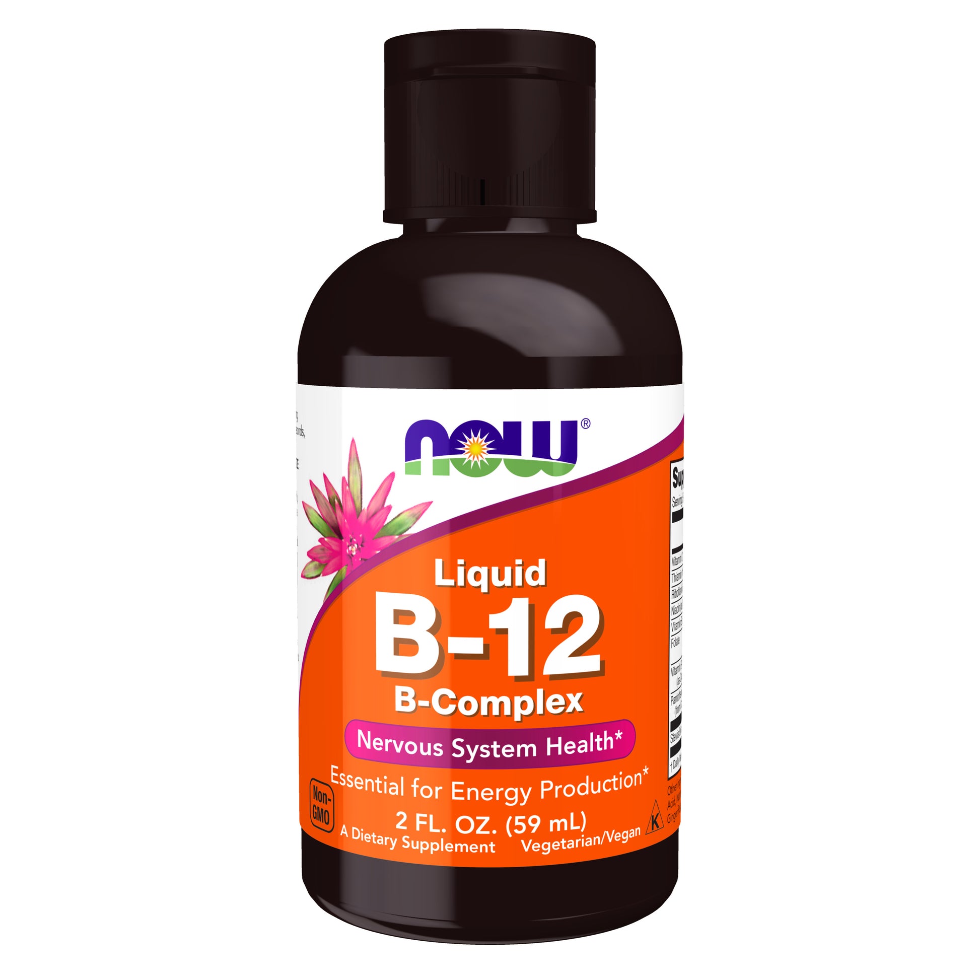 now - vitamin b-12 complex liquid, 59ml