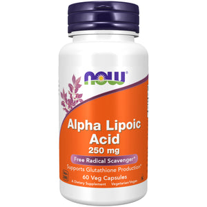 ácido alfa lipoico 250 mg - 60 cápsulas - now