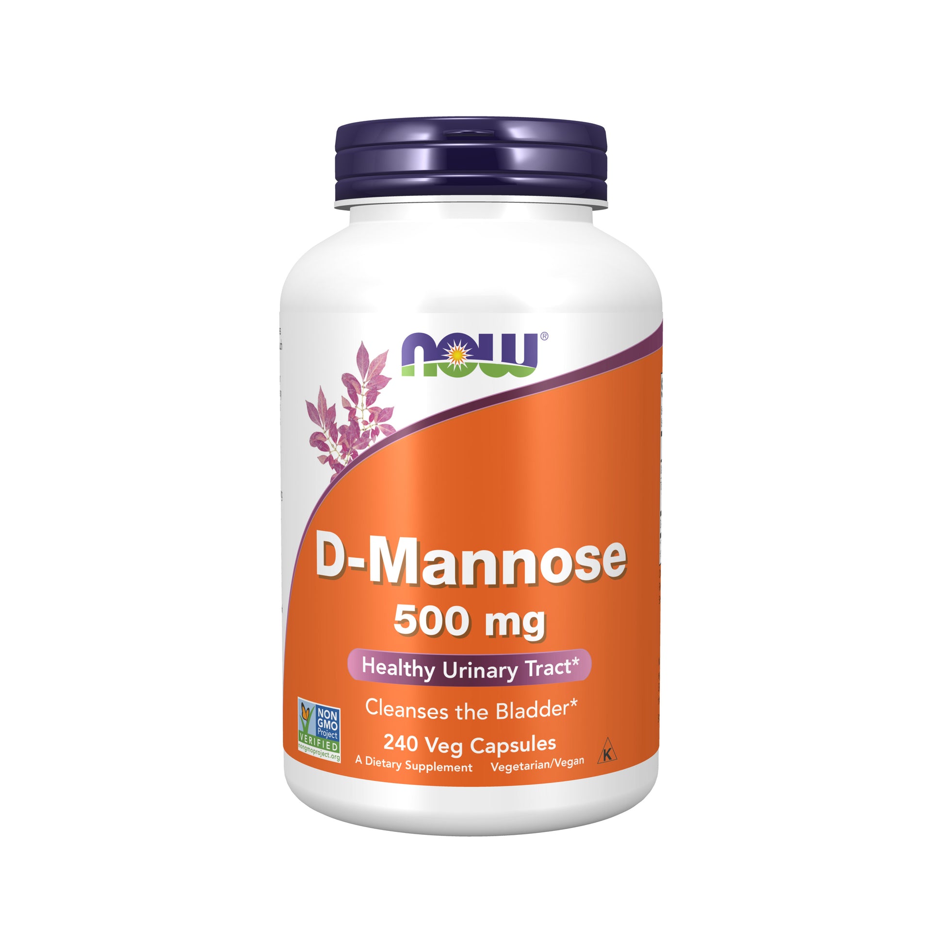 now - d-mannose 500 mg - 240 veg capsules