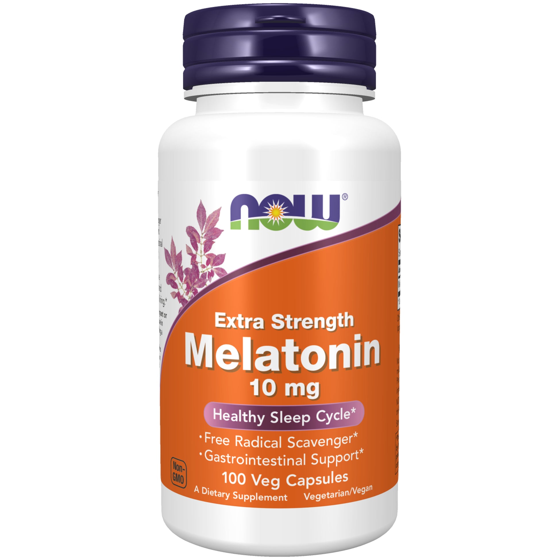 now - melatonin extra strength 10 mg - 100 veg capsules