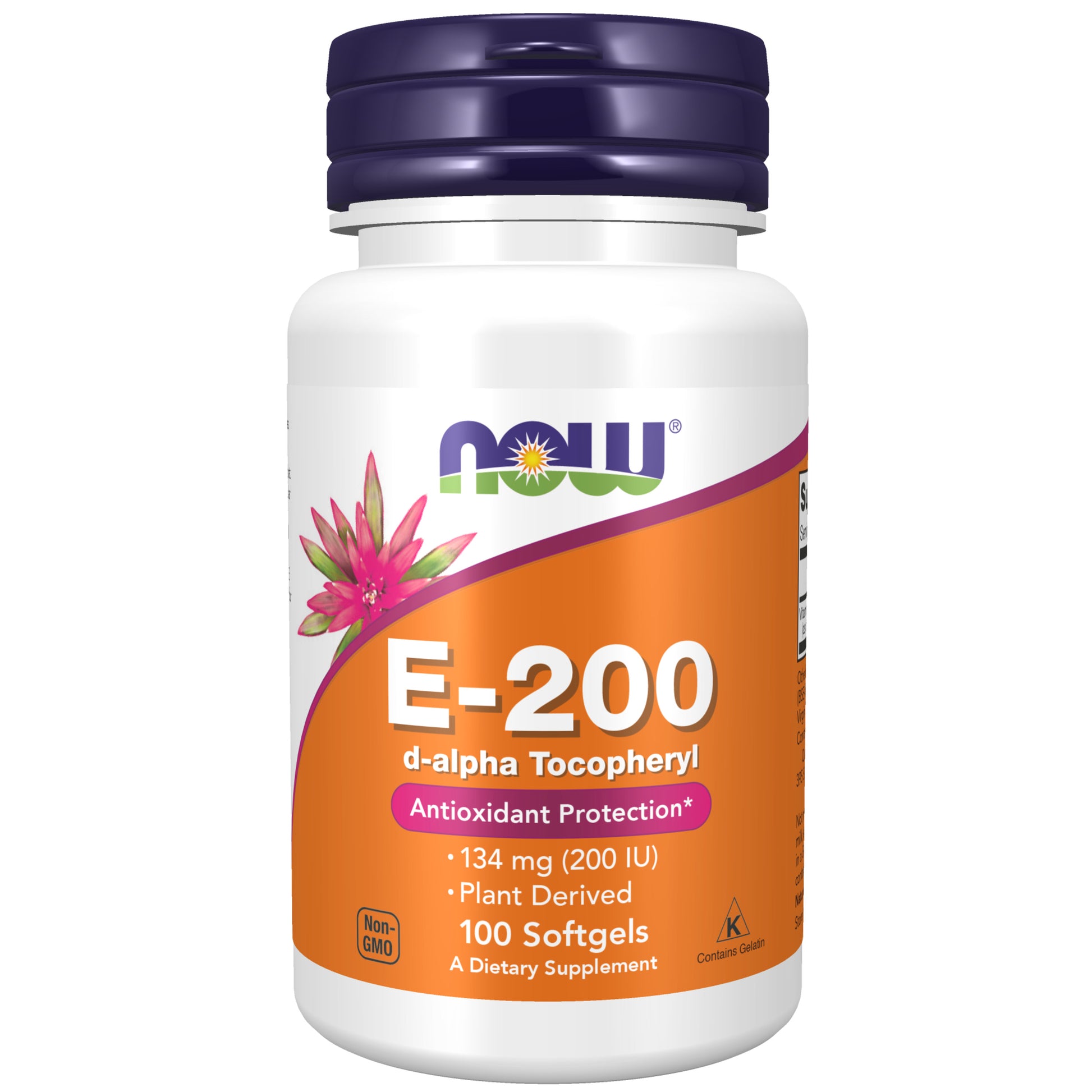 now - vitamin e-200 iu - 100 softgels