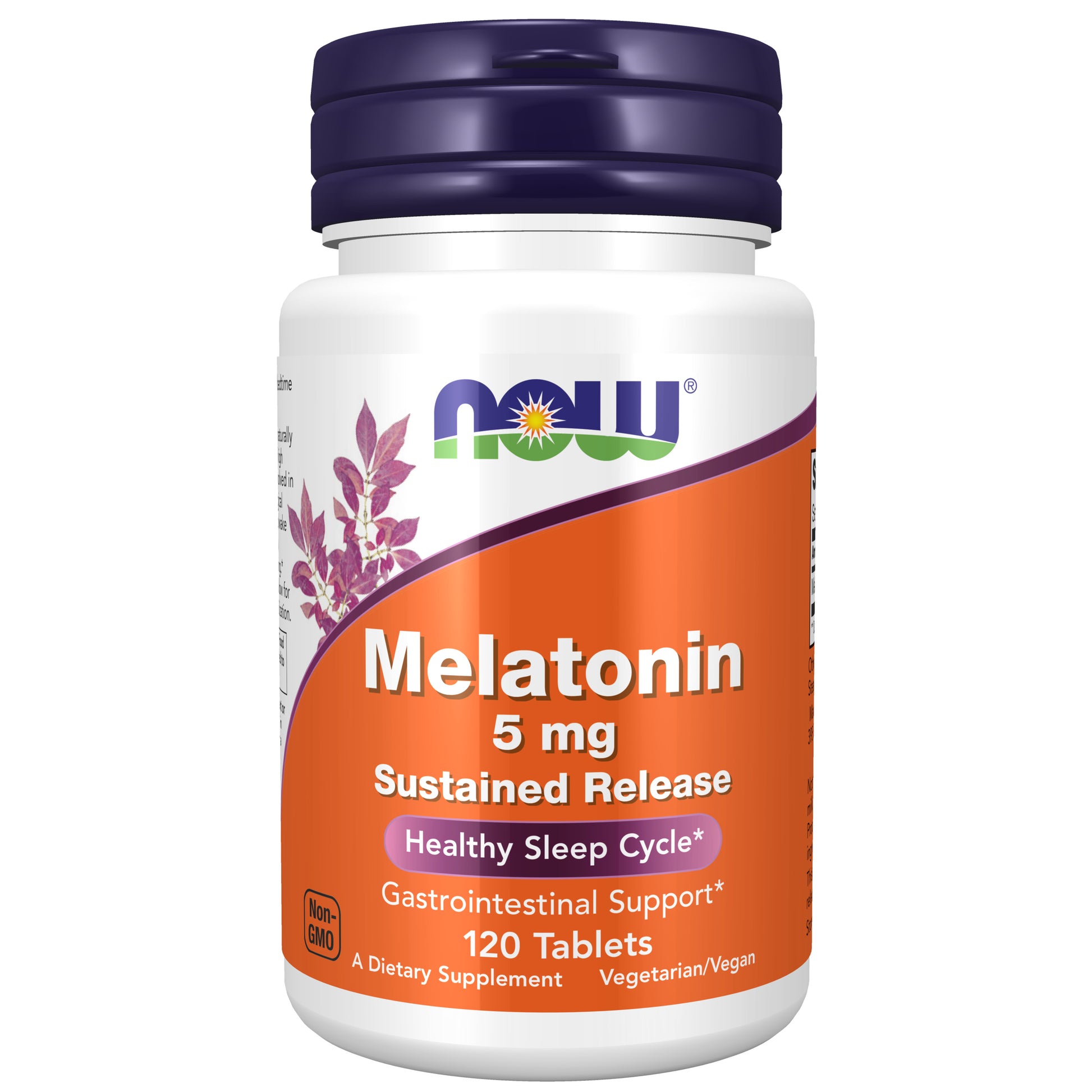 now - melatonin 5 mg - 120 tablets