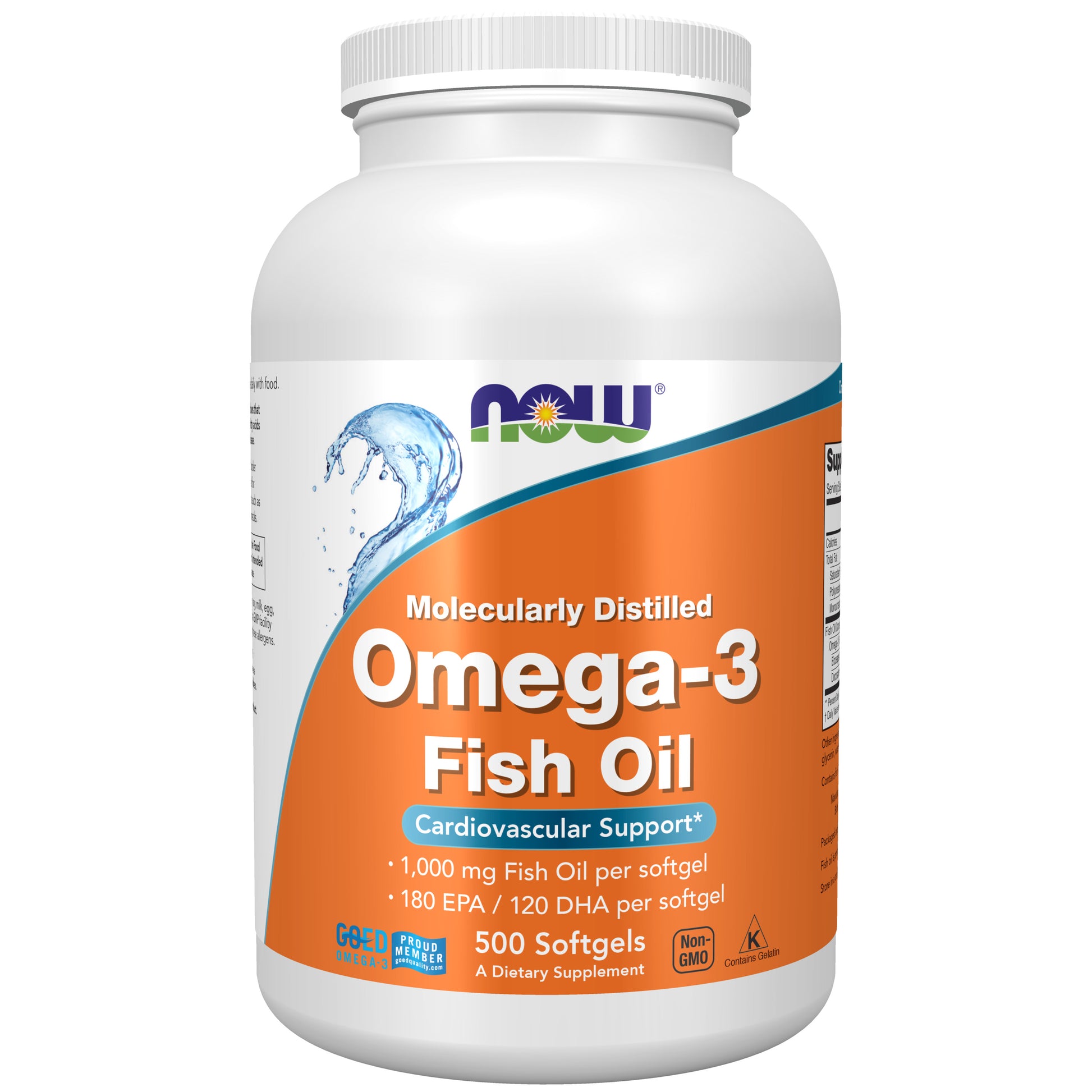 now - omega-3 180 epa / 120 dha - 500 softgels
