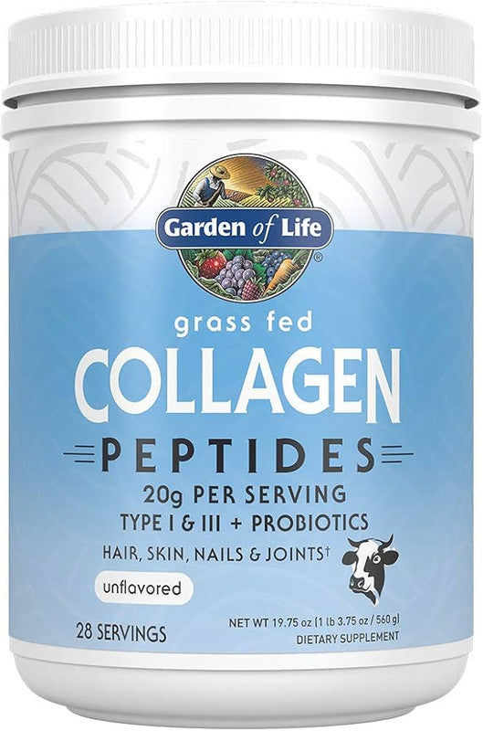 garden of life - grass fed collagen peptides - 560 grams
