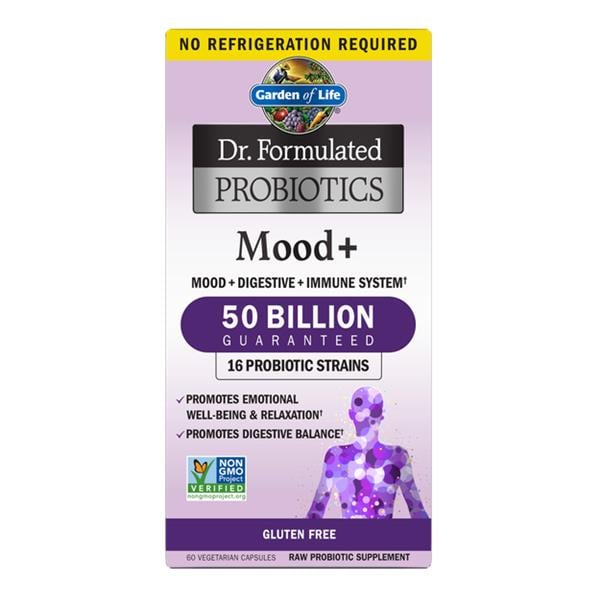 garden of life - dr. formulated probiotics mood+ - 60 vcaps