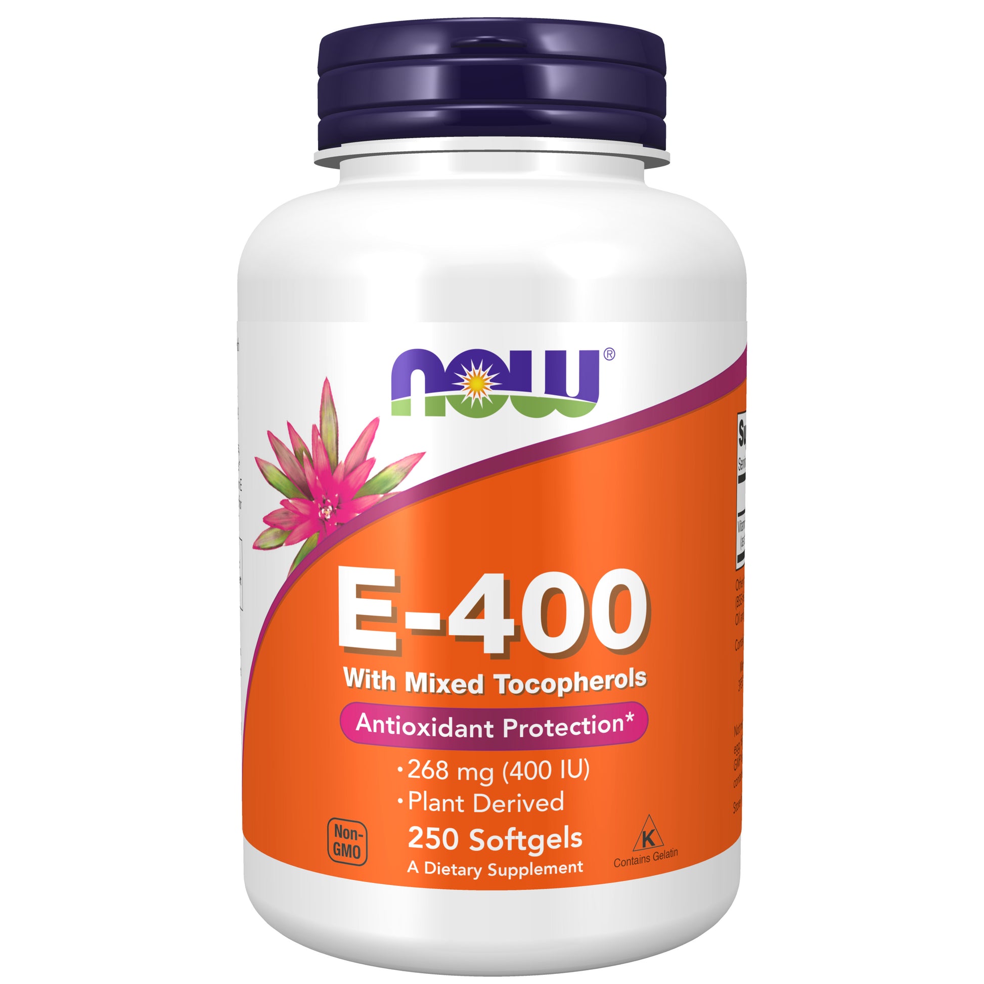 now - vitamin e-400 iu - 250 softgels