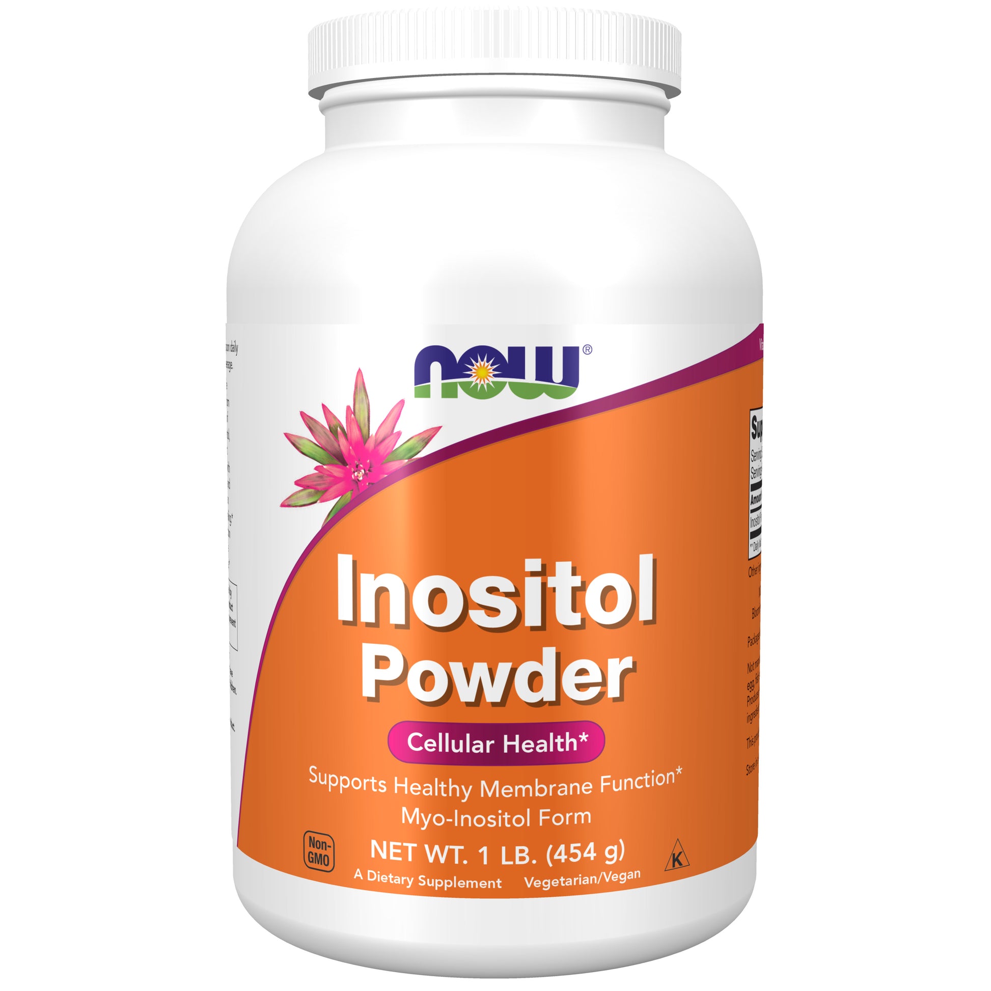now - inositol powder, 454 gramas