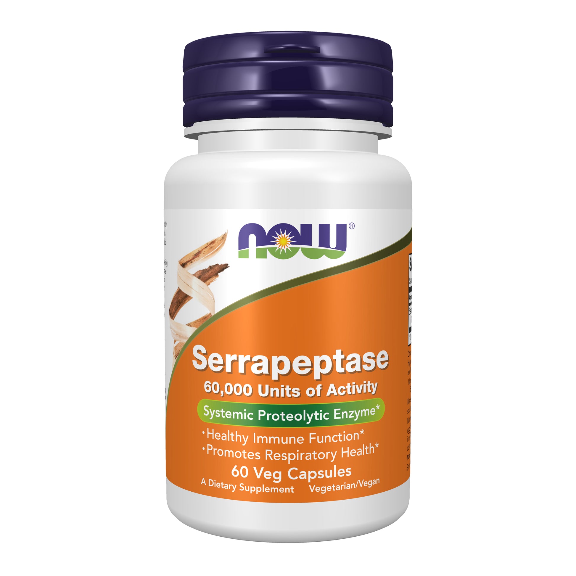 now - serrapeptase 60,000 units of activity - 60 veg capsules