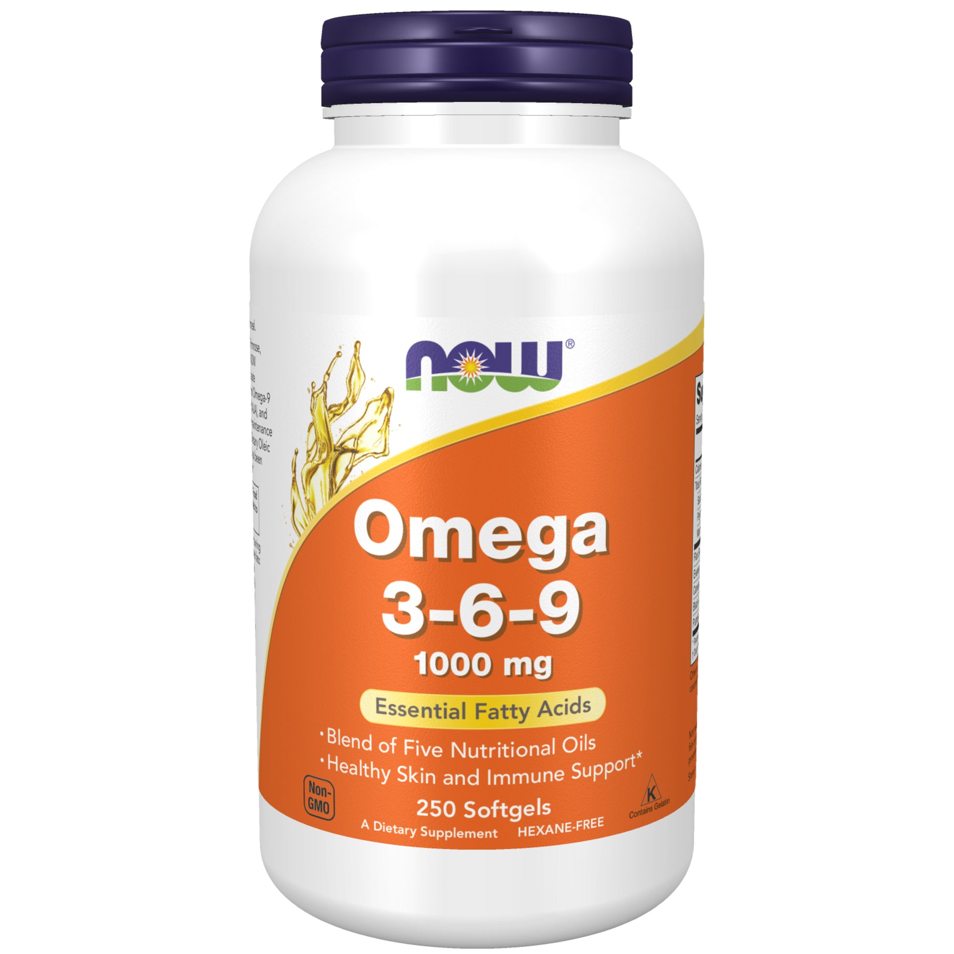 now - omega 3-6-9 1000 mg - 250 softgels