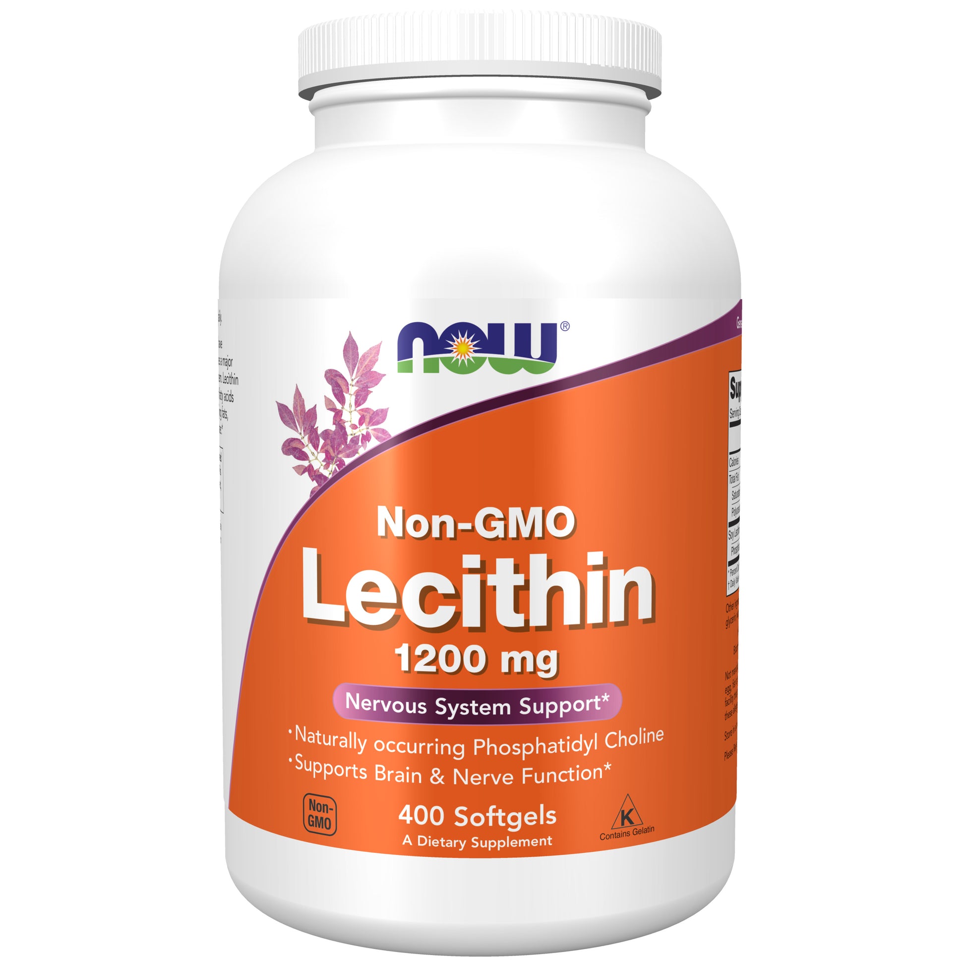 now - lecithin 1200 mg - 400 softgels
