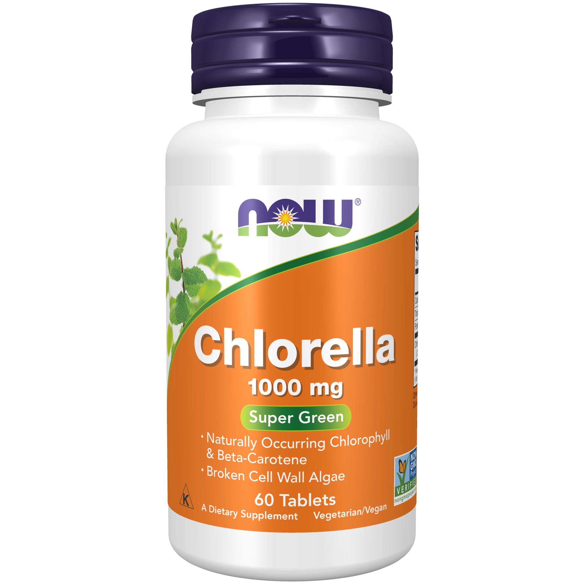 now - chlorella 1000 mg - 60 tablets