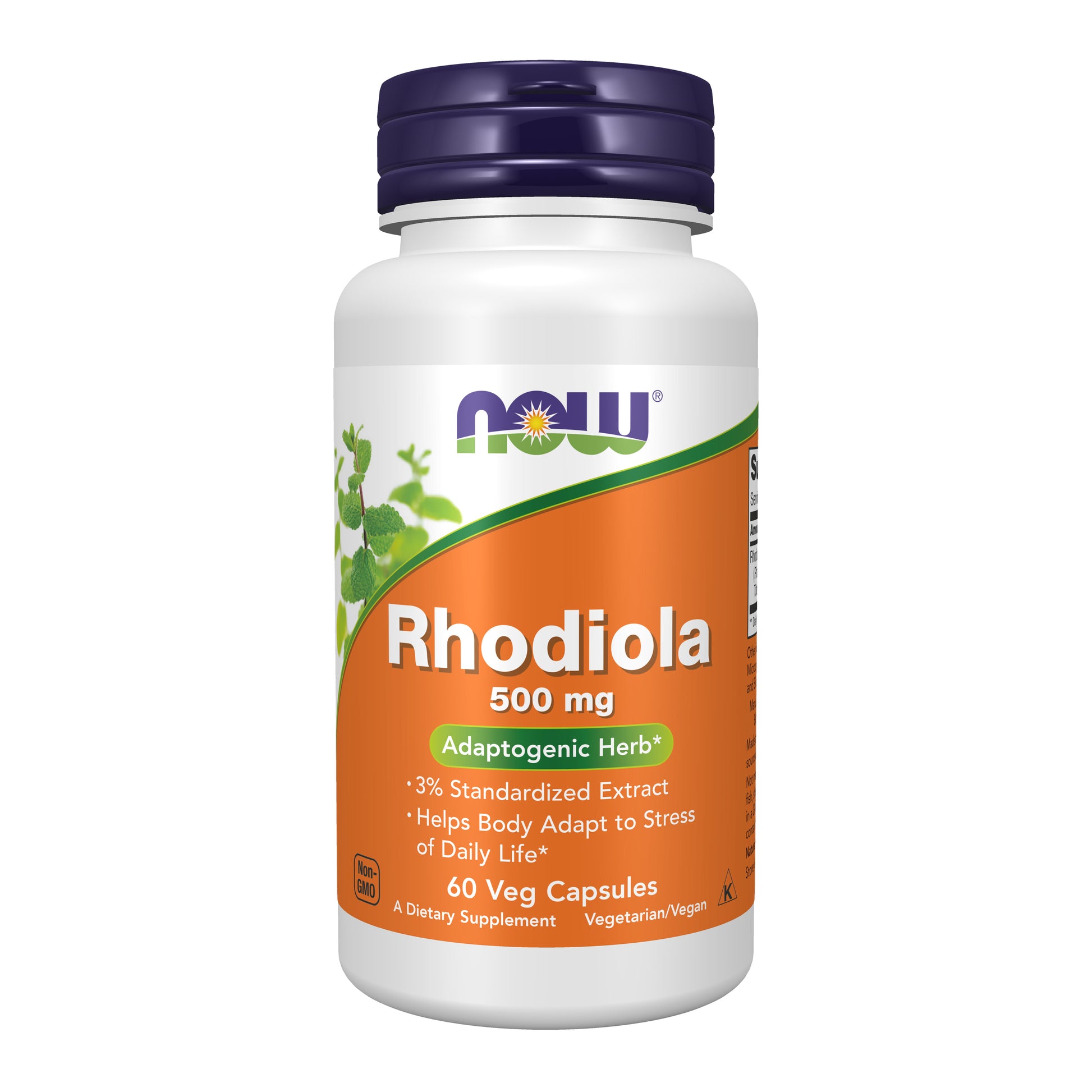 now - rhodiola 500 mg - 60 veg capsules