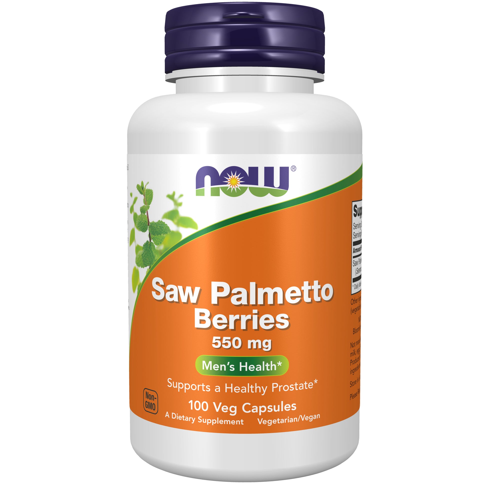 now - saw palmetto berries (serenoa repens) 550 mg - 100 veg capsules