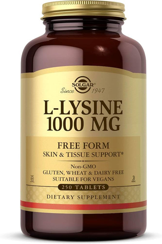 solgar - l-lysine 1,000mg - 100 tabs