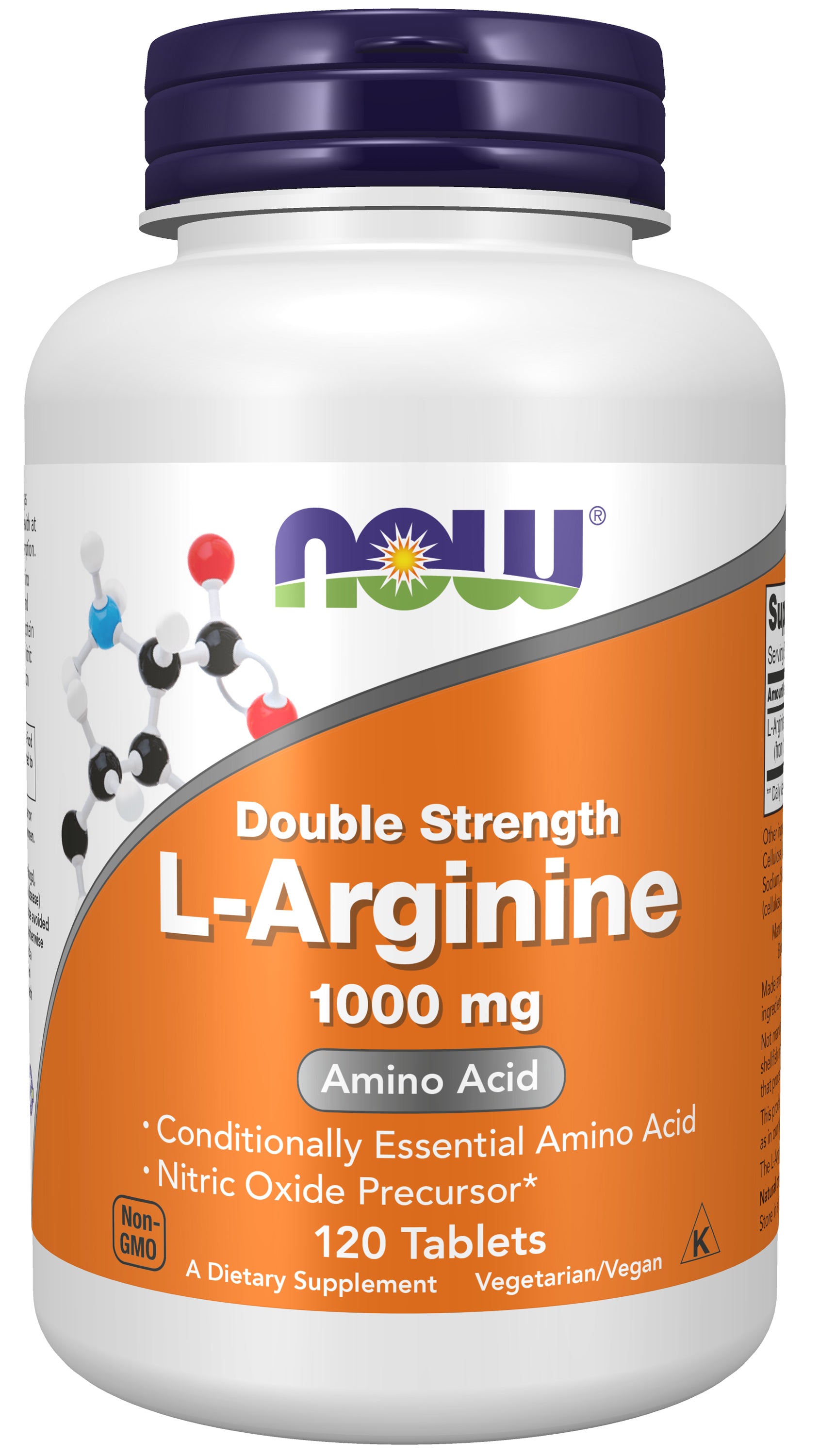 now - l-arginine 1,000 mg - 120 tablets