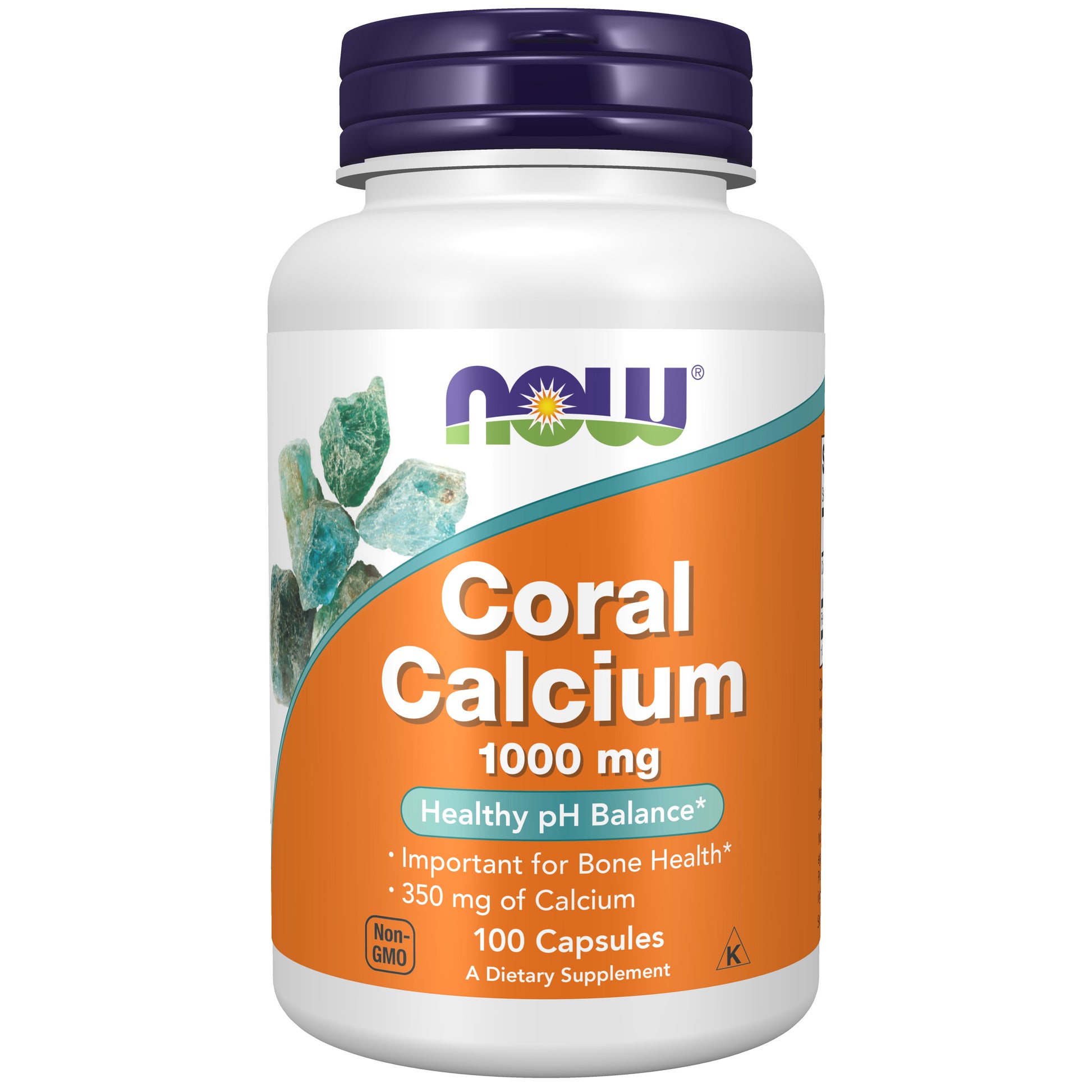 now - coral calcium 1,000 mg - 100 veg capsules