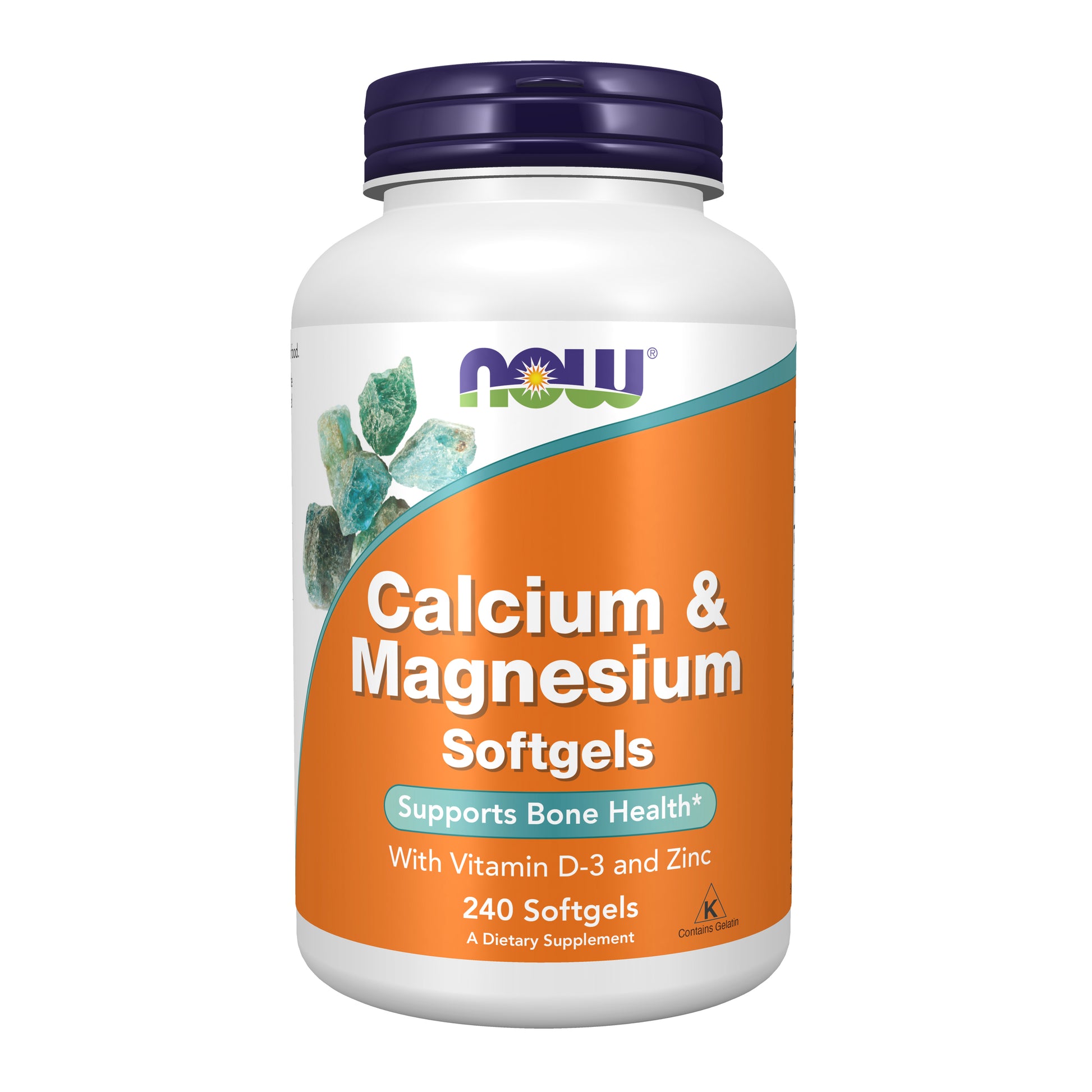 now - calcium & magnesium - 240 softgels