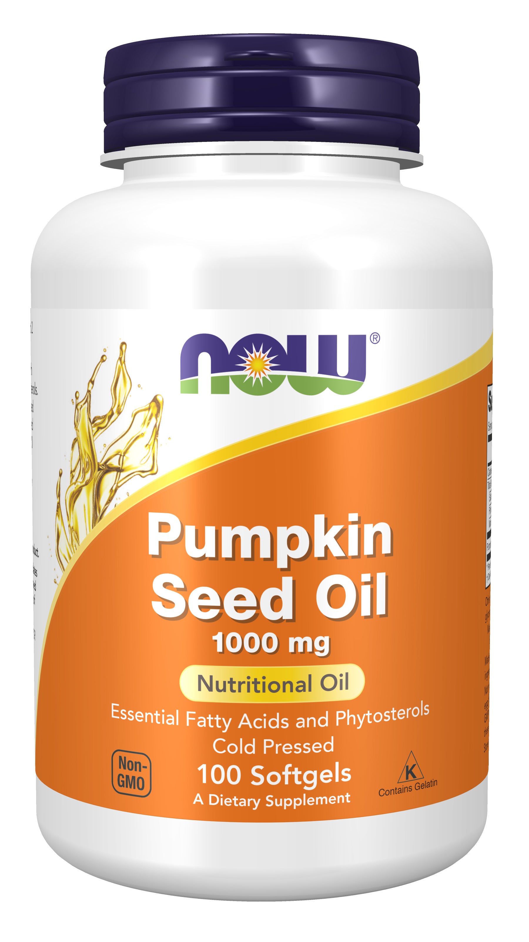now - pumpkin seed oil 1000 mg - 100 softgels