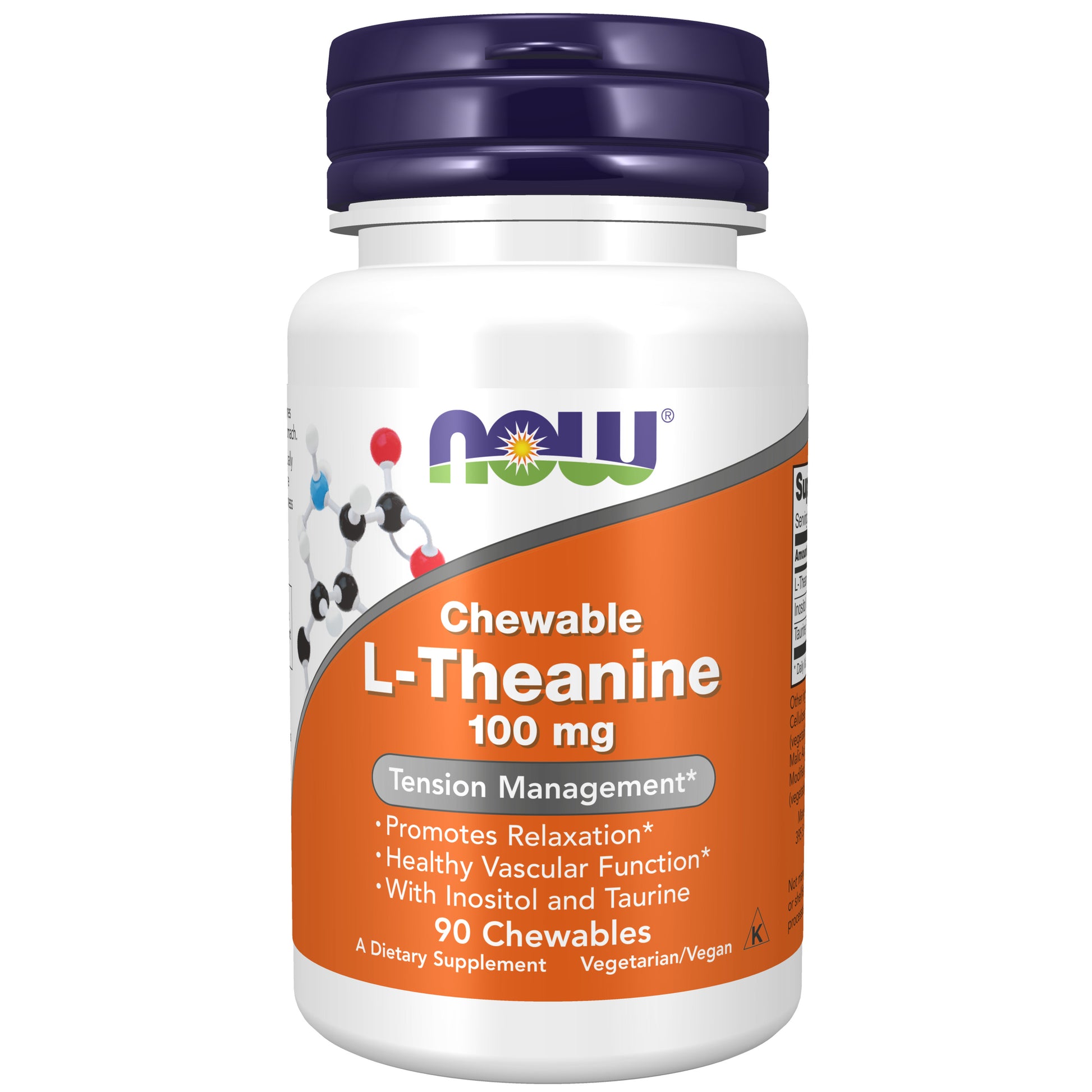 now - l-theanine 100 mg, 90 chewables