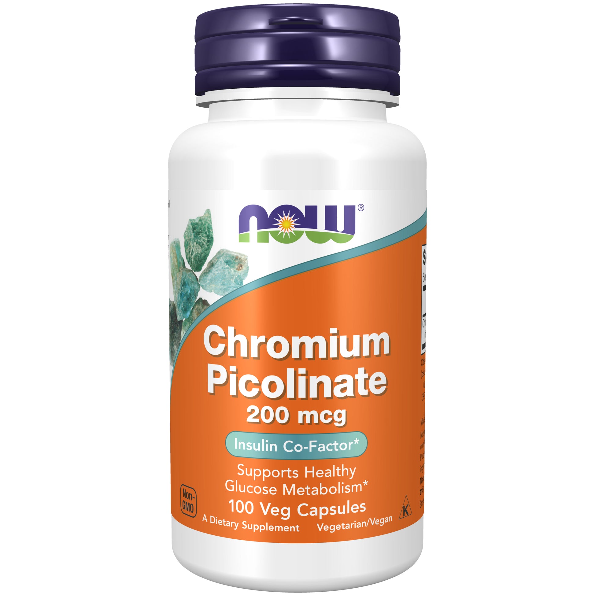 now - chromium picolinate 200 mcg - 100 veg capsules