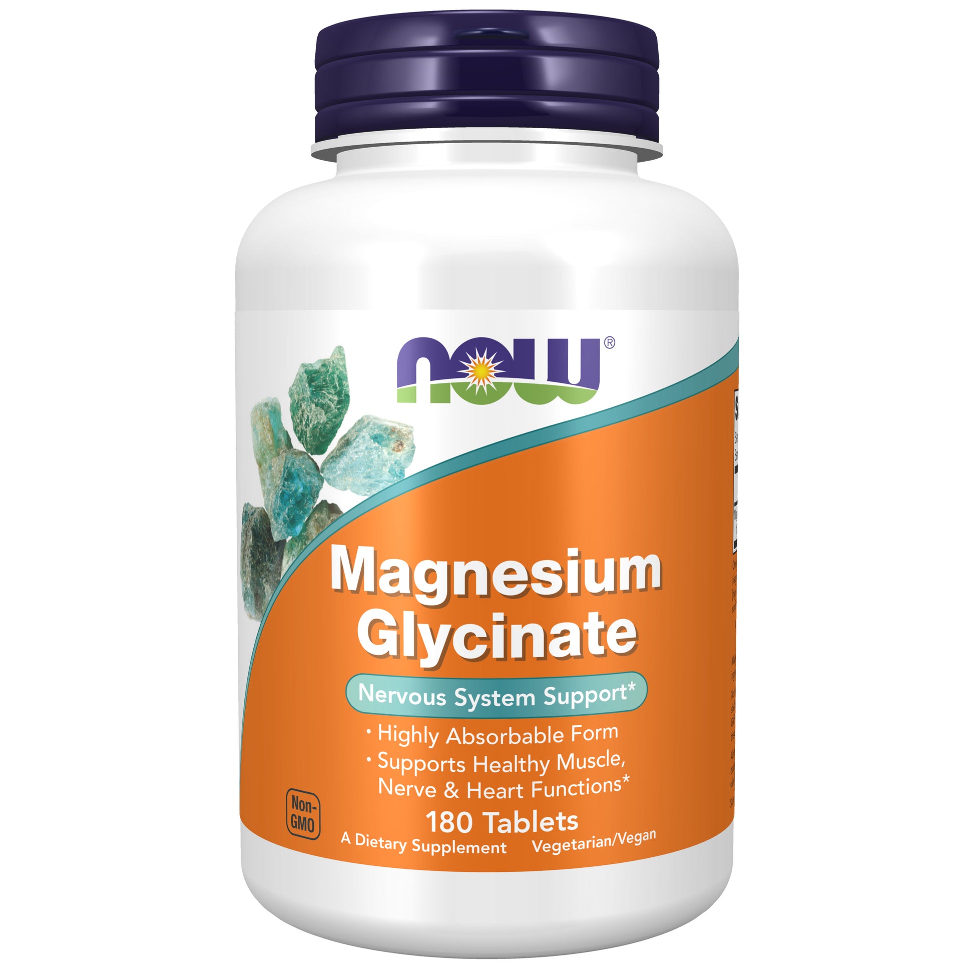 now - magnesium glycinate 100 mg - 180 tablets