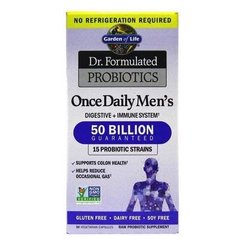 garden of life - dr. formulated probiotics once daily men's - 30 vcaps