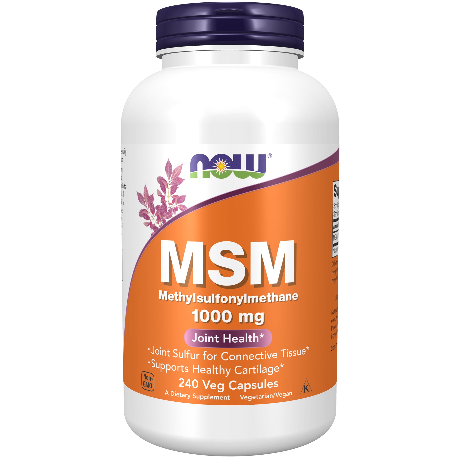 now - msm 1,000 mg - 240 veg capsules