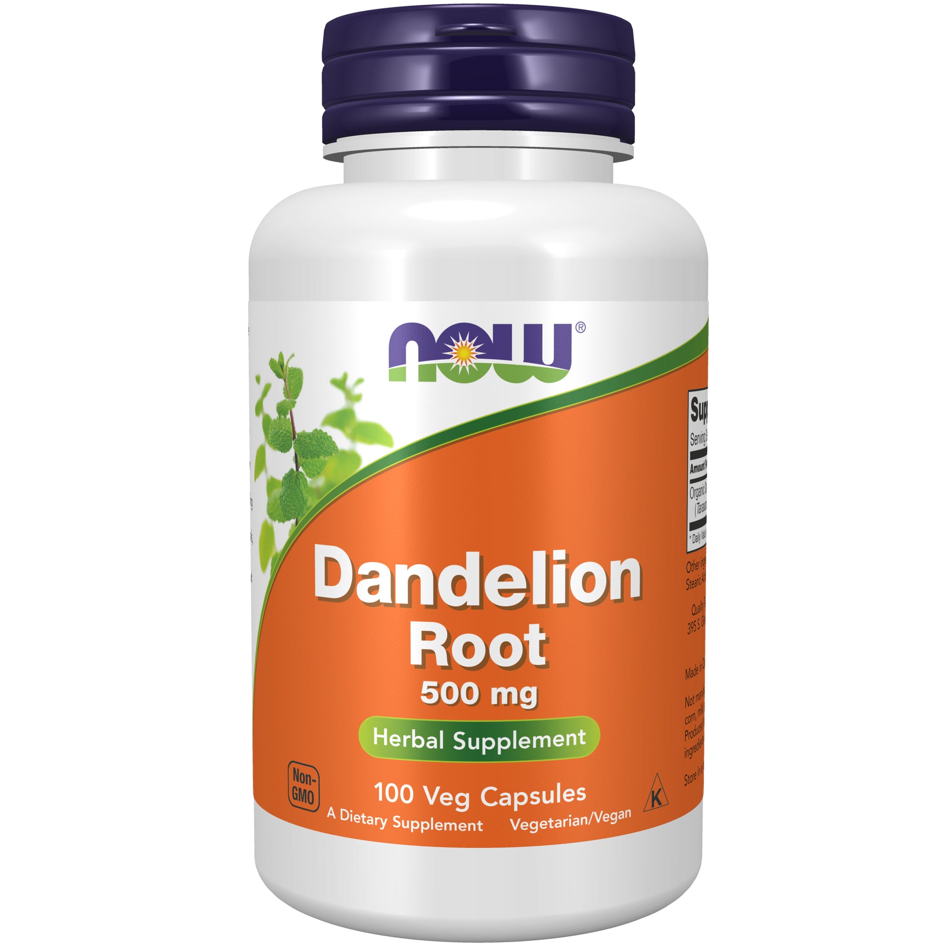 now - dandelion root (taraxacum officinale) 500 mg - 100 veg capsules
