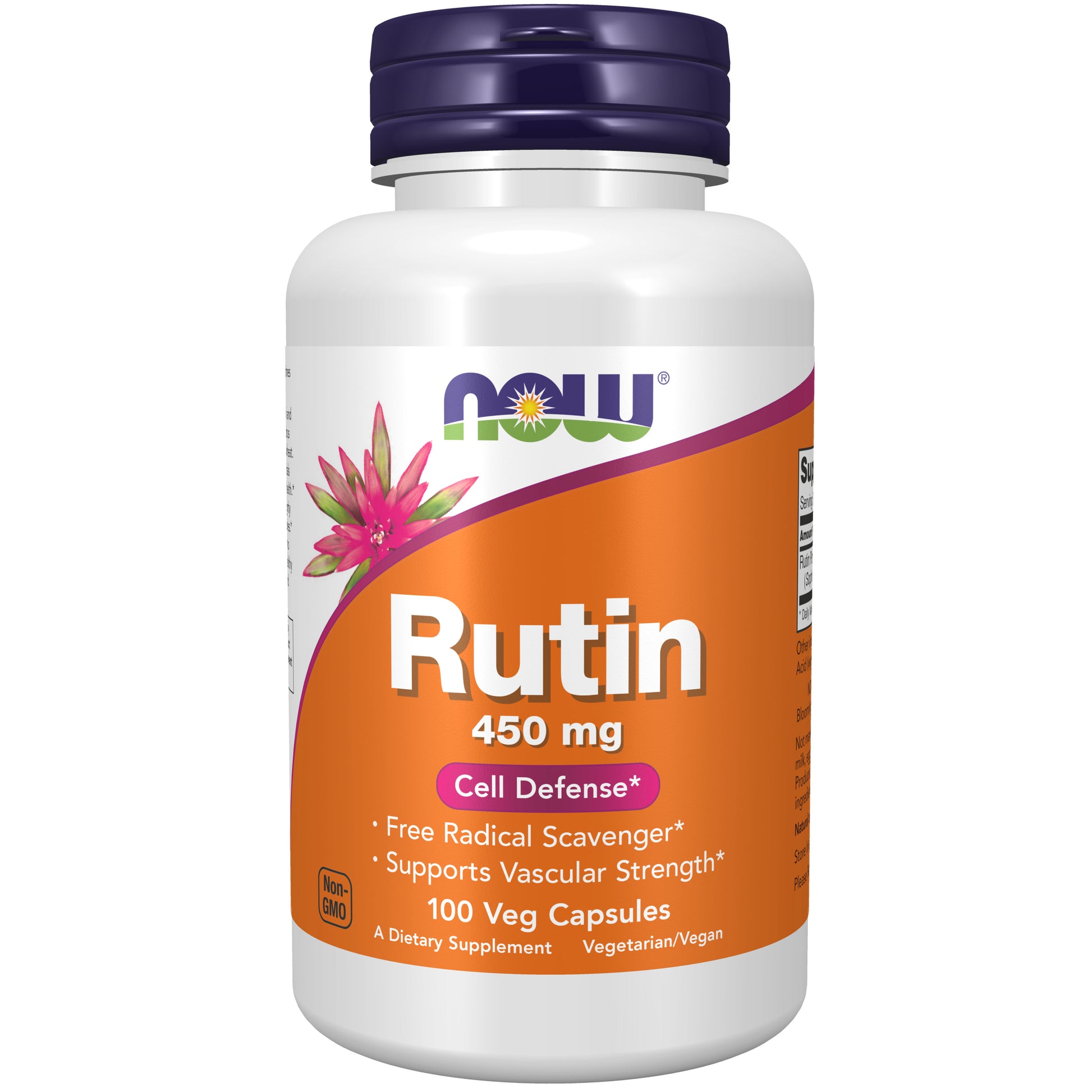 now - rutin 450 mg - 100 veg capsules