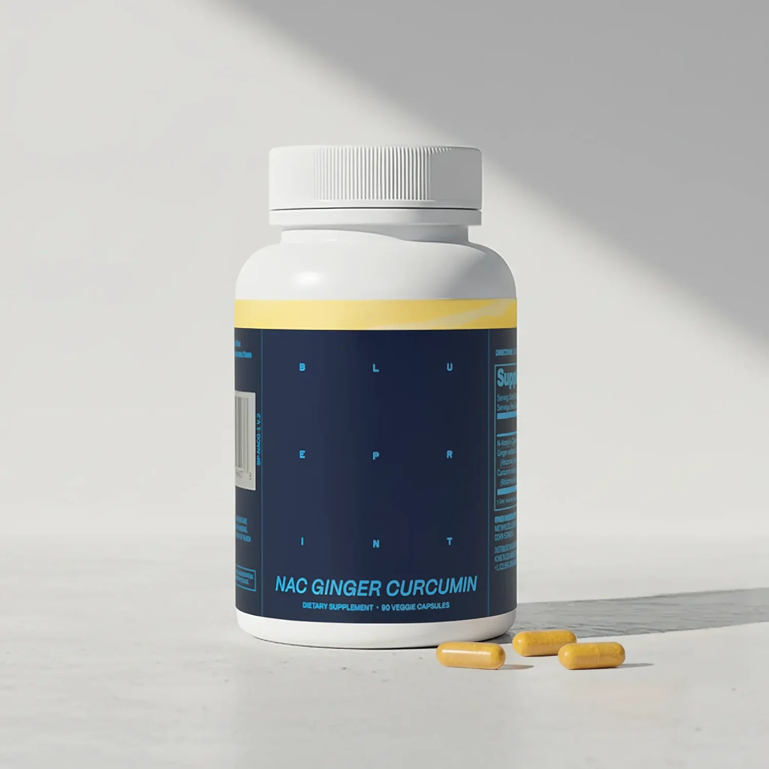 NAC + Ginger + Curcumin - 90 cápsulas - Blueprint