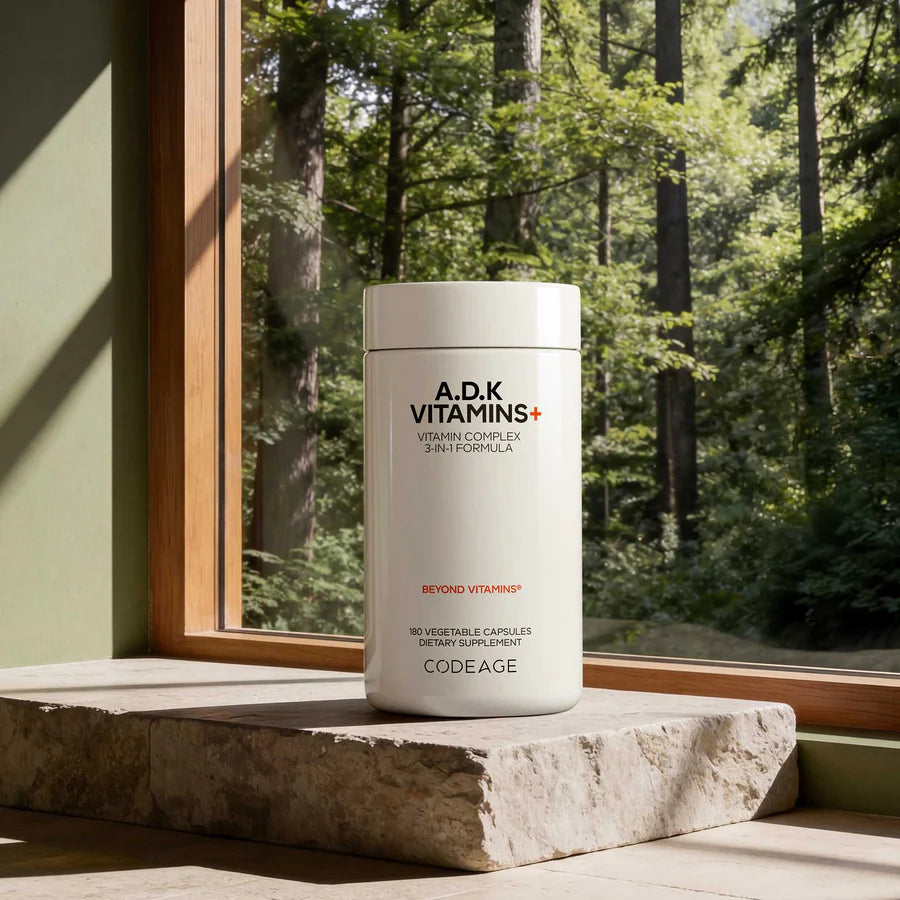vitaminas a d k + - 180 cápsulas vegetales - codeage
