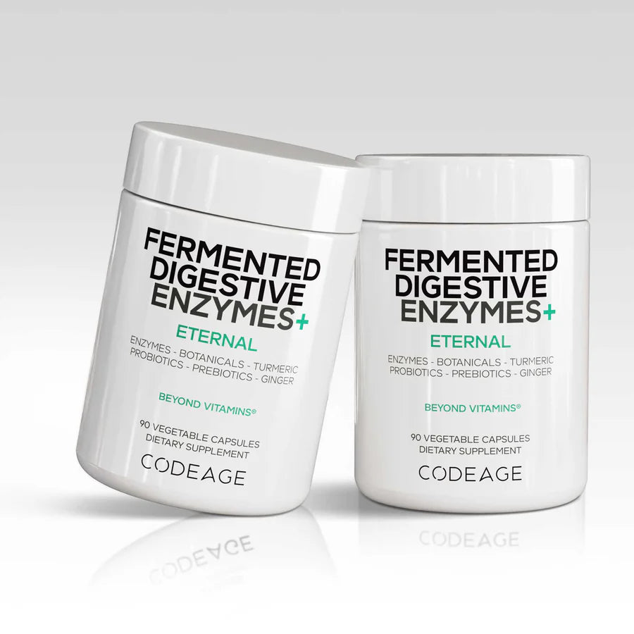 Enzimas digestivas fermentadas+ - 90 cápsulas vegetales - Codeage