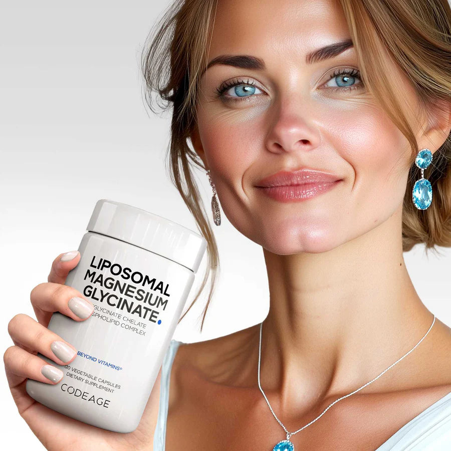 Glicinato de magnesio liposomal - 120 cápsulas vegetales - codeage