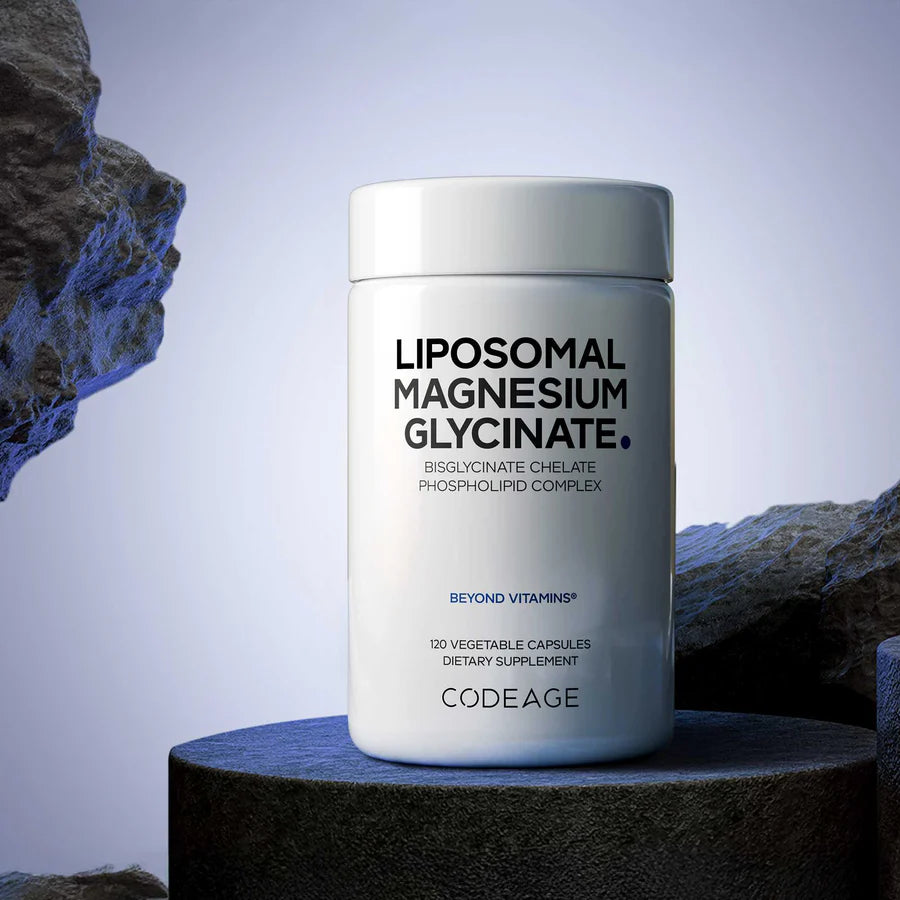 Glicinato de magnesio liposomal - 120 cápsulas vegetales - codeage