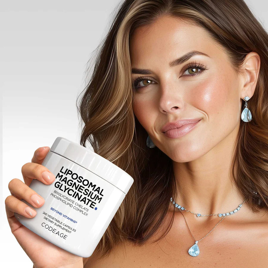 Magnesio glicinato liposomal - 240 cápsulas vegetales - Codeage