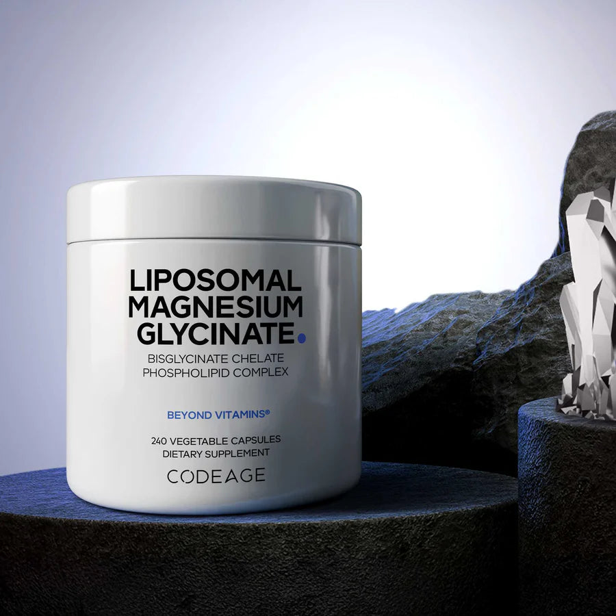 Magnesio glicinato liposomal - 240 cápsulas vegetales - Codeage
