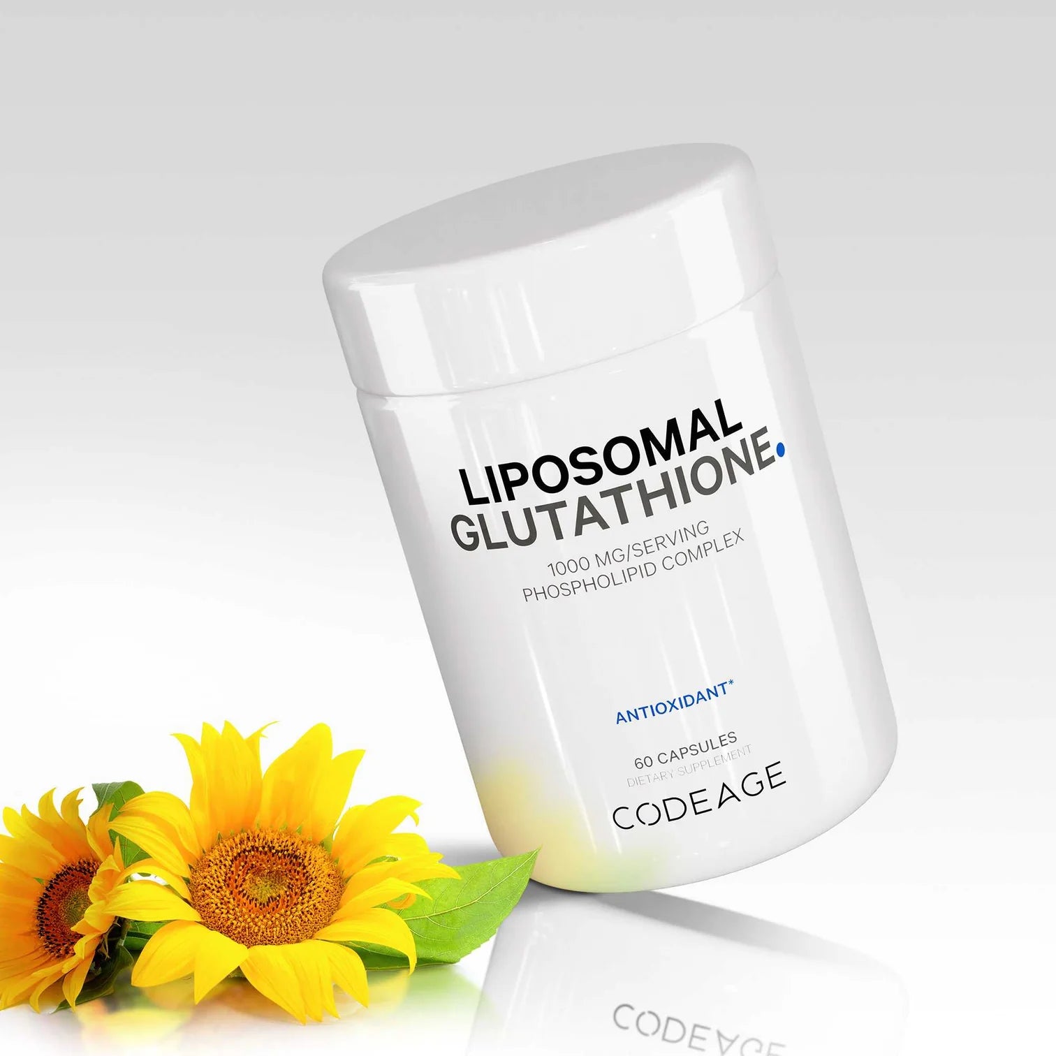 glutatión liposomal 1000 mg - 60 cápsulas vegetales - codeage