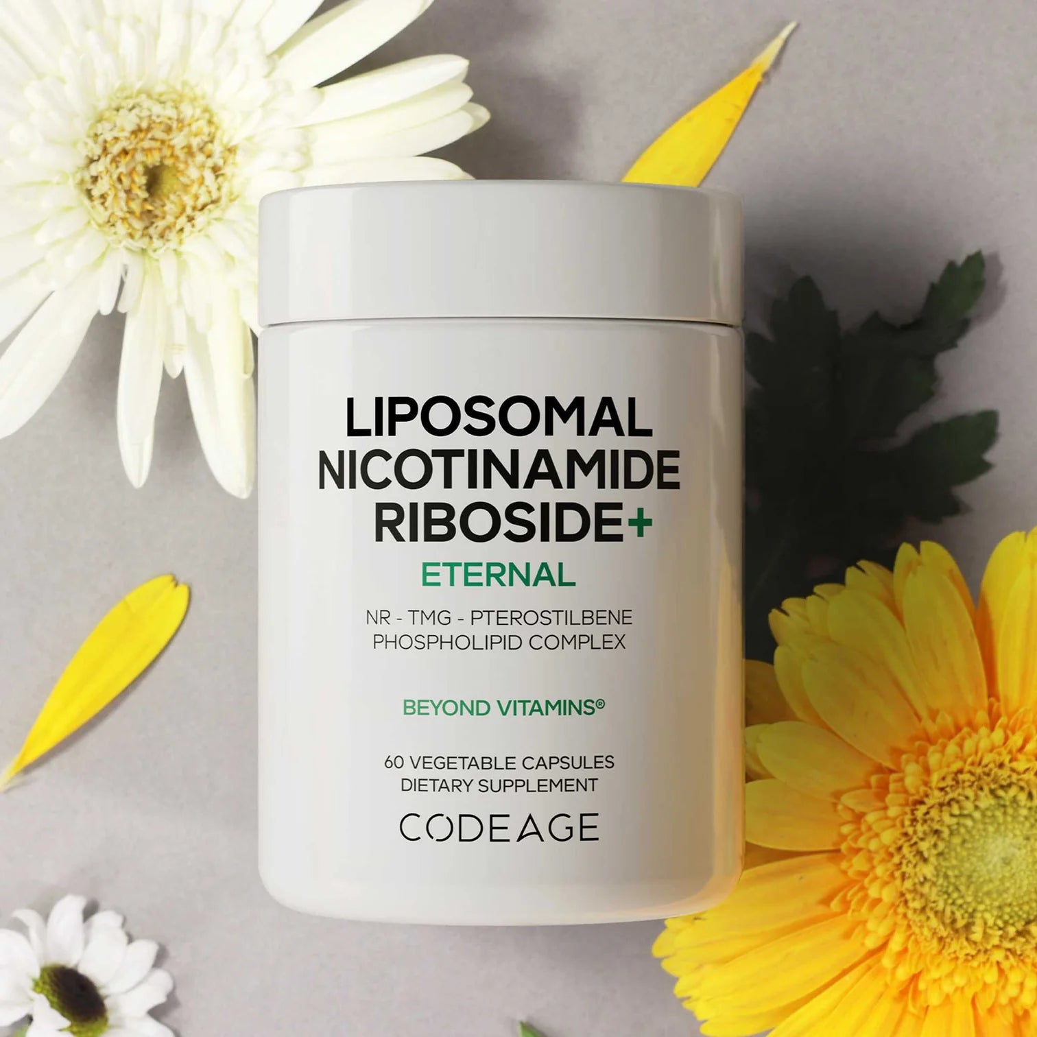nicotinamida ribósida liposomal - 60 cápsulas vegetales - codeage