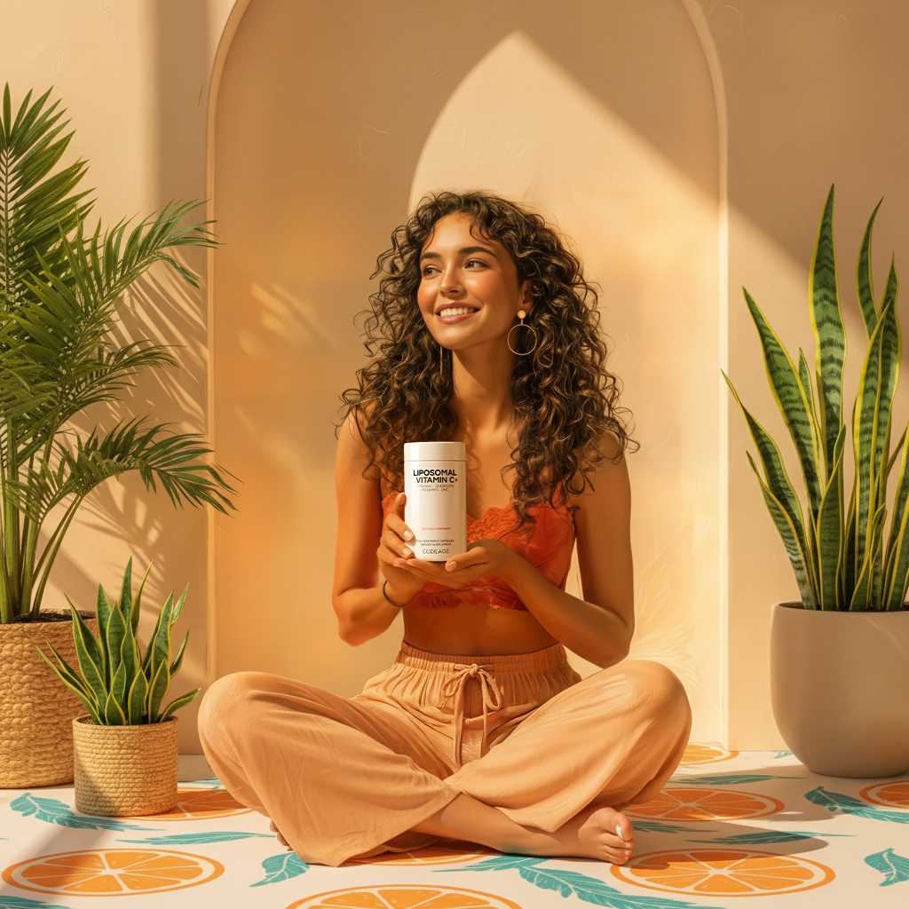 vitamina c liposomal+ - 180 cápsulas vegetales - codeage