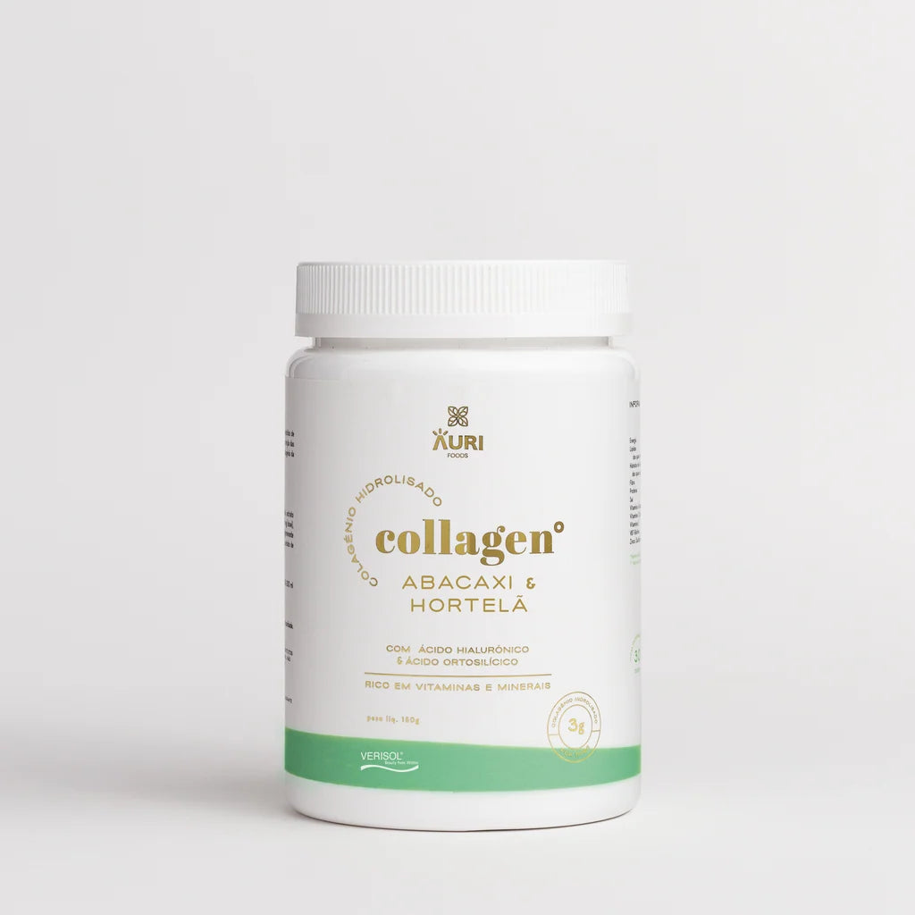 collagen abacaxi e hortelã verisol® - 150g - auri foods