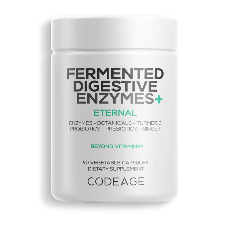 Enzimas digestivas fermentadas+ - 90 cápsulas vegetales - Codeage