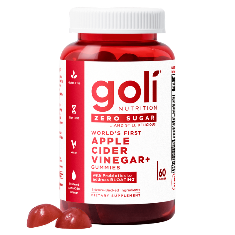 goli nutrition - apple cider vinegar, sem açúcar- 60 gummies
