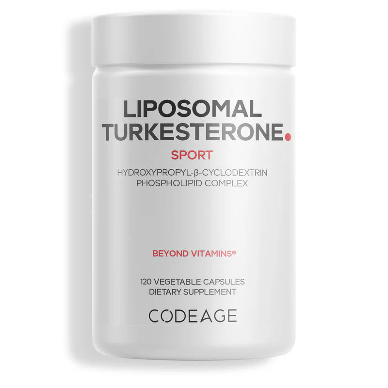 turkesterona liposomal - 120 cápsulas vegetales - codeage
