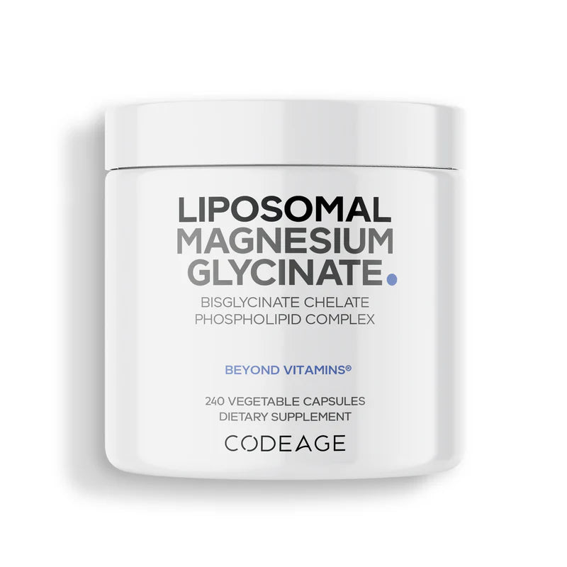 Magnesio glicinato liposomal - 240 cápsulas vegetales - Codeage
