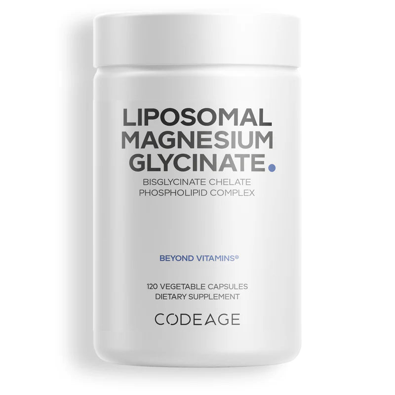 Glicinato de magnesio liposomal - 120 cápsulas vegetales - codeage