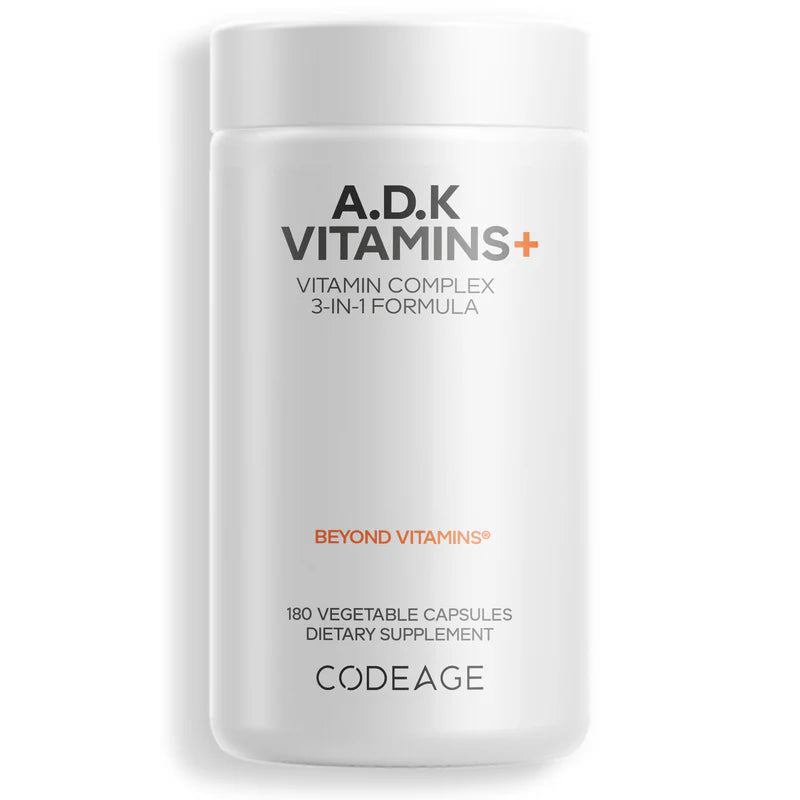 vitaminas a d k + - 180 cápsulas vegetales - codeage
