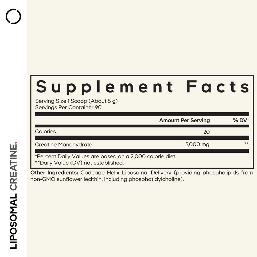 lipossomal creatine - 445g - codeage