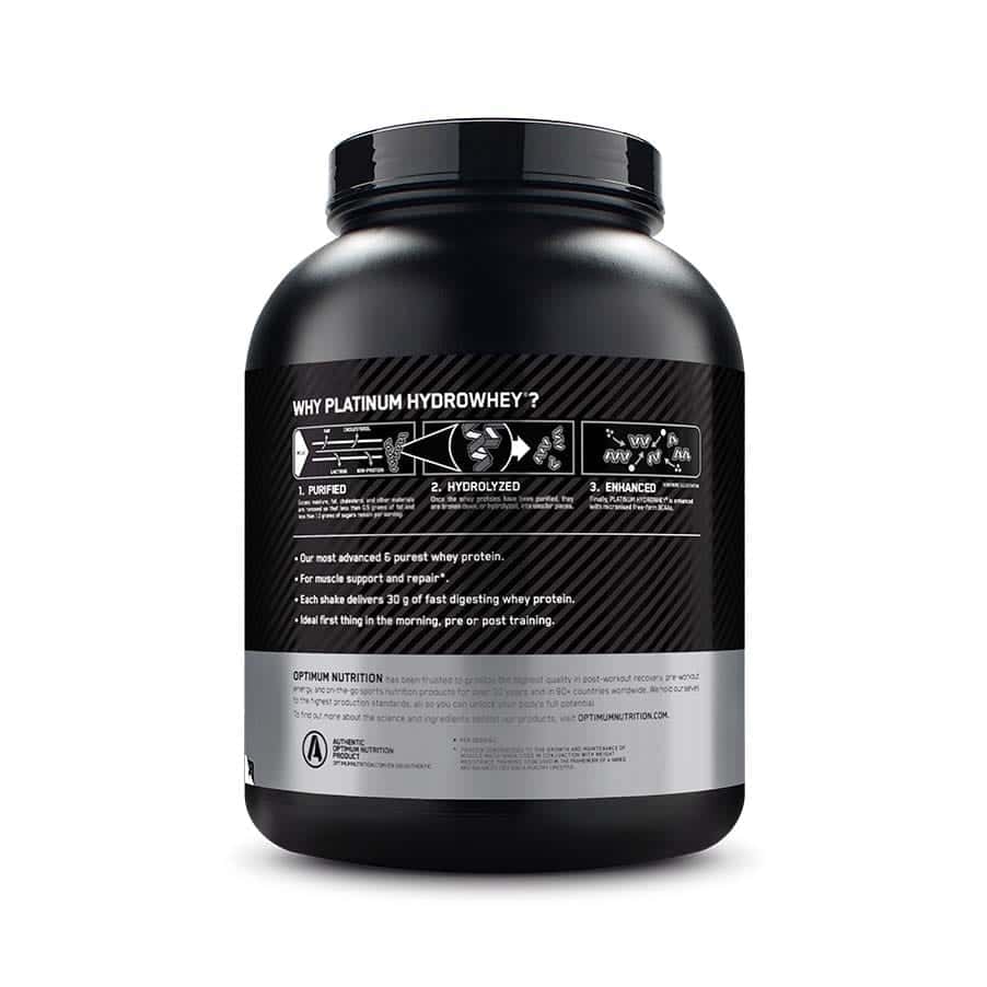 on platinum hydrowhey protein - 1,6kg - optimum nutrition