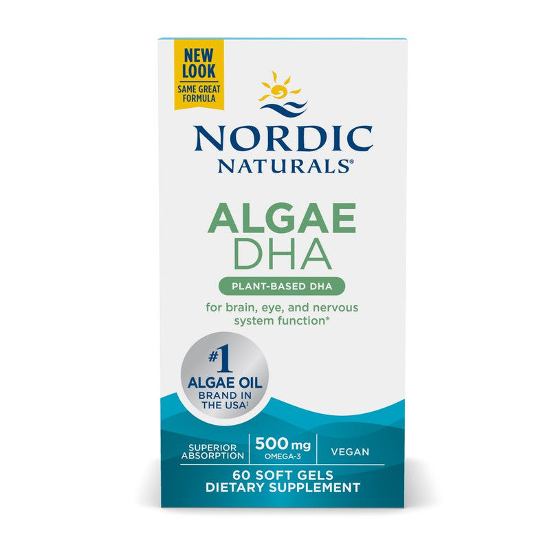 nordic naturals - algae dha 500mg - 60 softgels